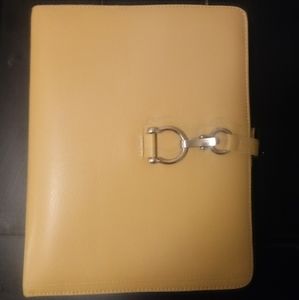 RARE Vintage Franklin CoveyMustard Leather Planner